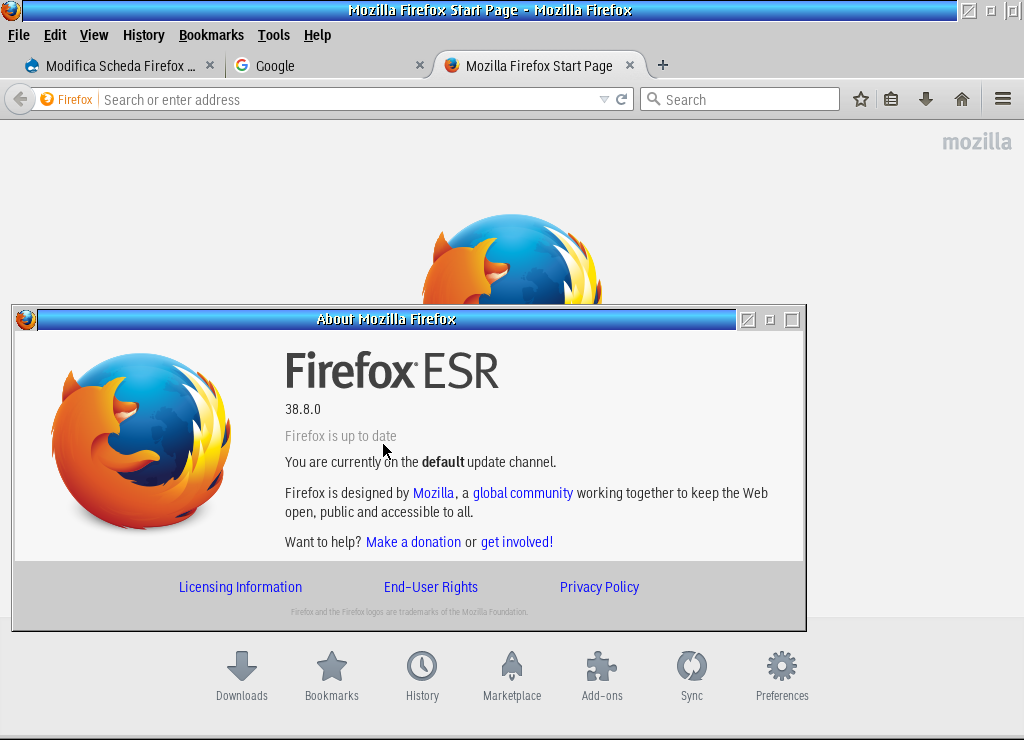 firefox update download never finishes