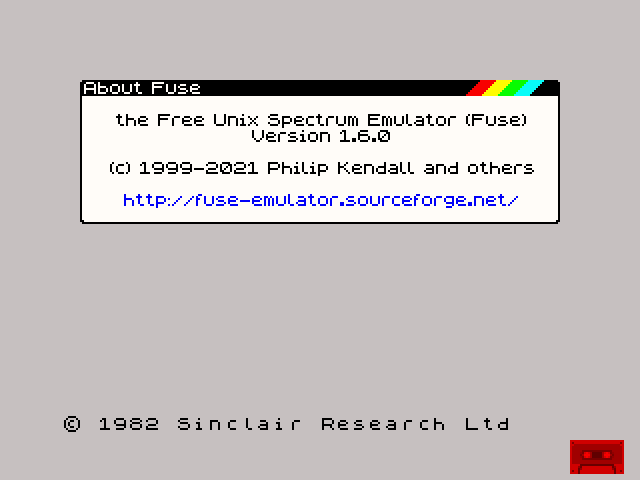 Free Unix Spectrum Emulator (FUSE) | eCSoft/2